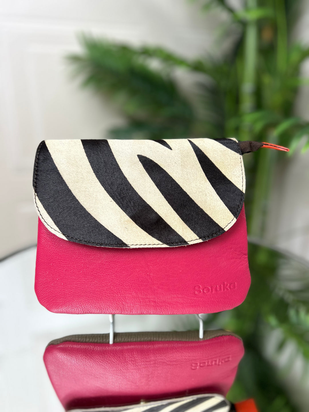 Soruka (81069) Mini Animal Print Clutch with Detachable Strap