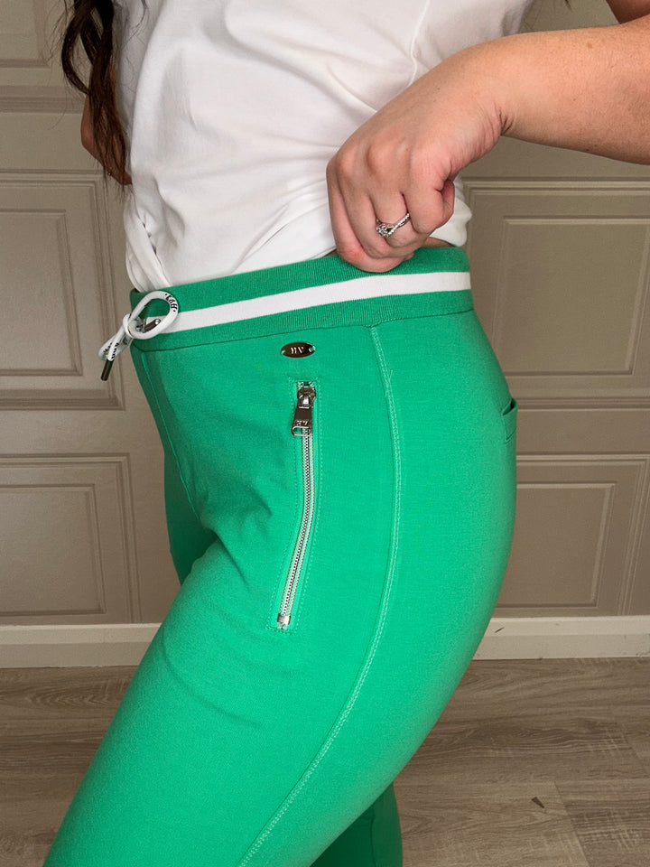 HV Polo HVSGisla Leaf Green Jogger Trousers