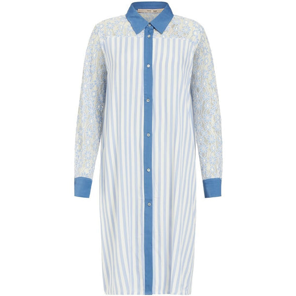 Costa Mani Bobbie Blue Stripe Shirt Dress