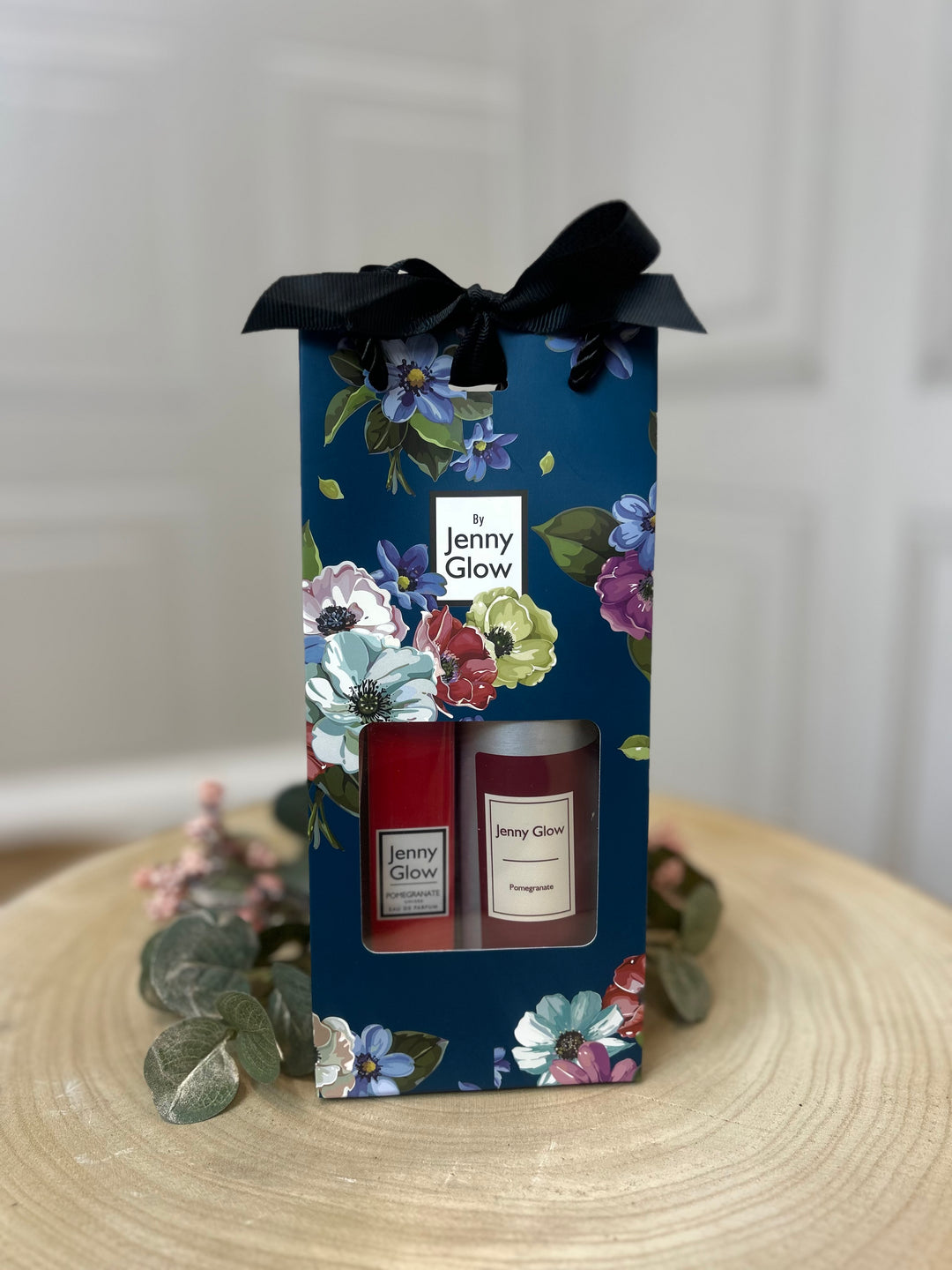 Jenny Glow Pomegranate 2 Piece Blue Gift Bag