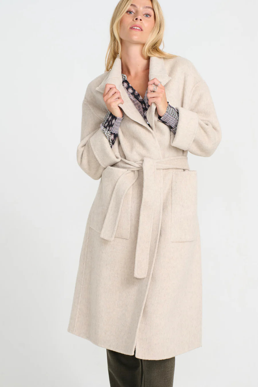 Costa Mani Diaz Sand Long Coat