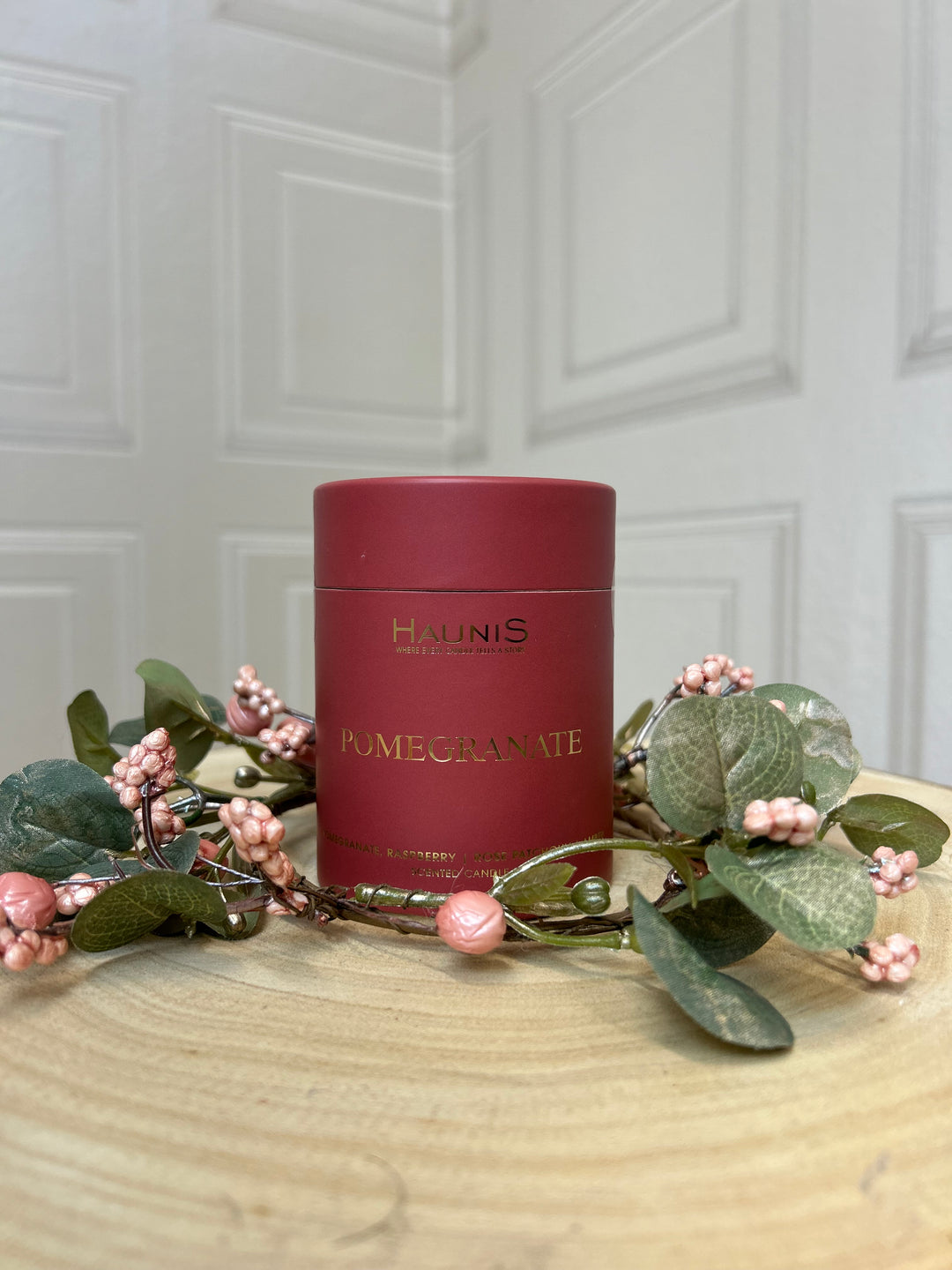 Haunis Pomegranate Scented Candle 140G