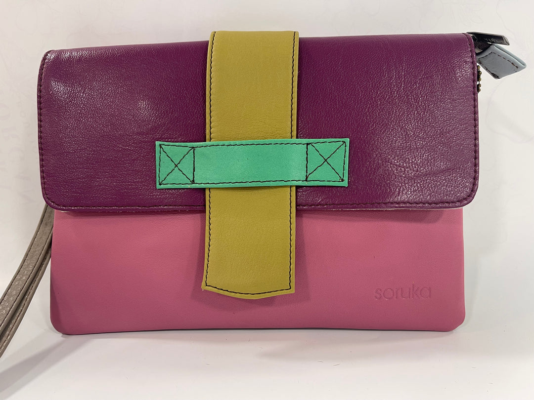 Soruka Envelope Pink/Purple Crossbody Bag