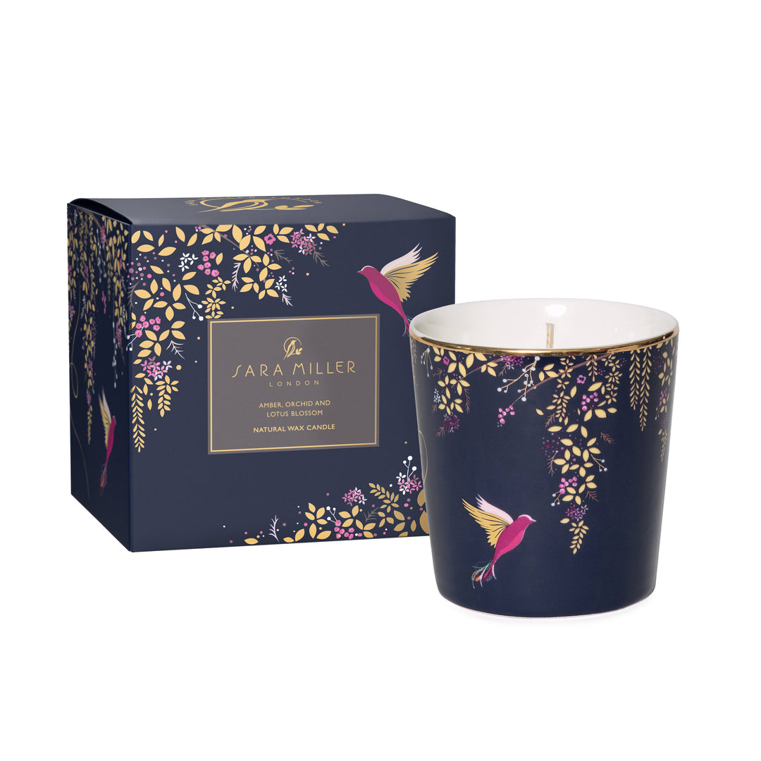 Sara Miller Amber, Orchid & Lotus Blossom Candle: AMBER ORCHID & LOTUS BLOSSOM
