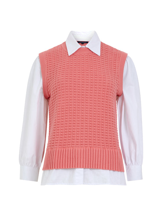 French Connection Popcorn Pink Blossom Shirt Jumper