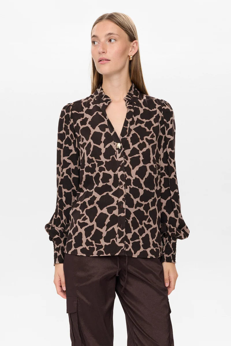 Numph Nuhana Black Coffee Shirt