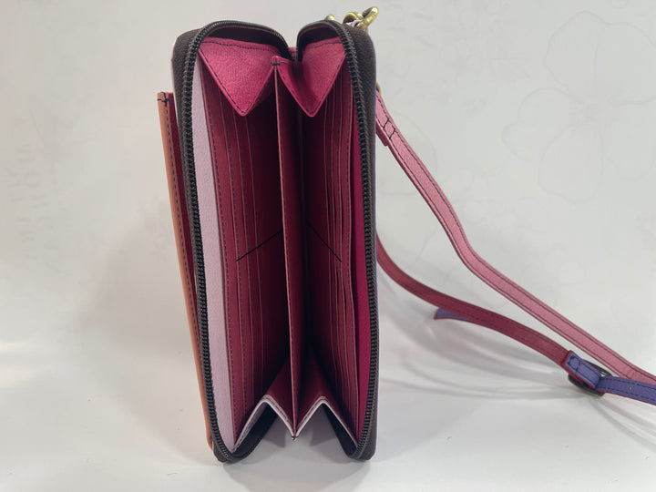 Soruka Pink/Purple Phone Crossbody Bag