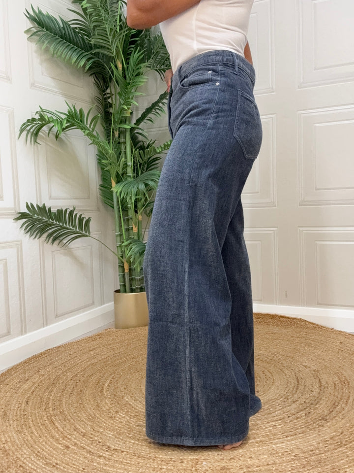 Guess Bellflower Denim Wide Leg Jean