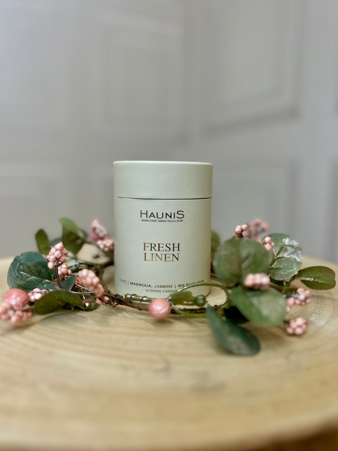 Haunis Fresh Linen Scented Candle 140G