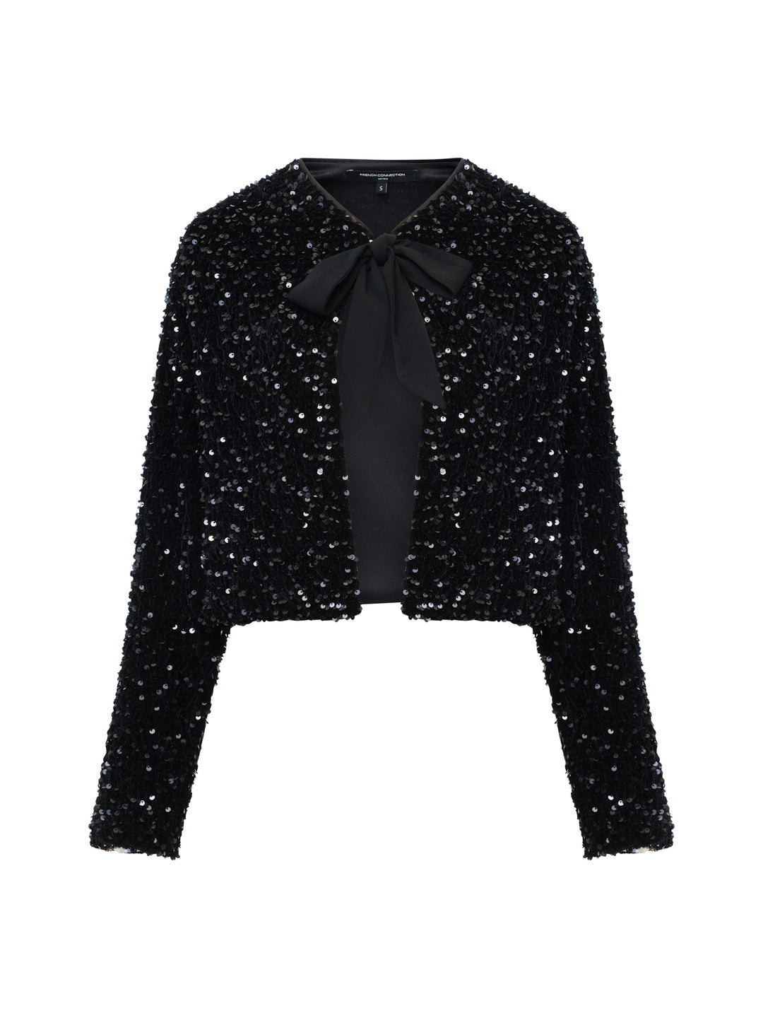 French Connection Monet Sequin Cropped Jacket Cardigan