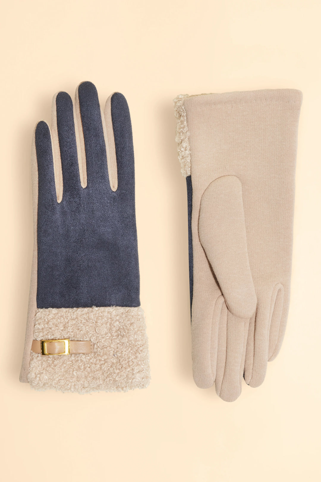 Powder Audrey Denim Knitted Gloves