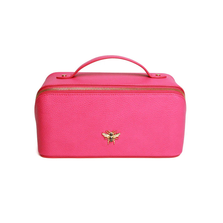 Alice Wheeler Hot Pink Train Case