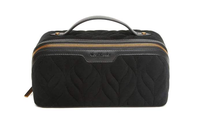 Alice Wheeler Black Velvet Train Case