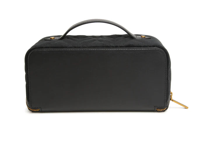 Alice Wheeler Black Velvet Train Case