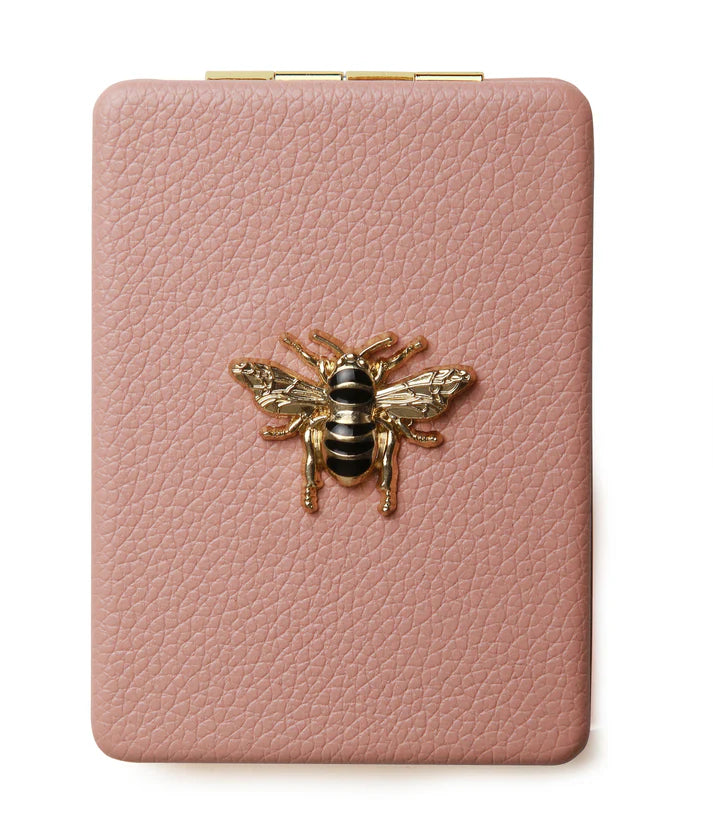 Alice Wheeler Pink Oblong Compact Mirror