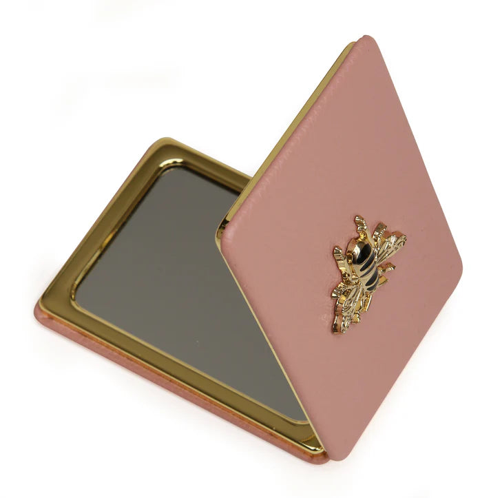 Alice Wheeler Pink Oblong Compact Mirror