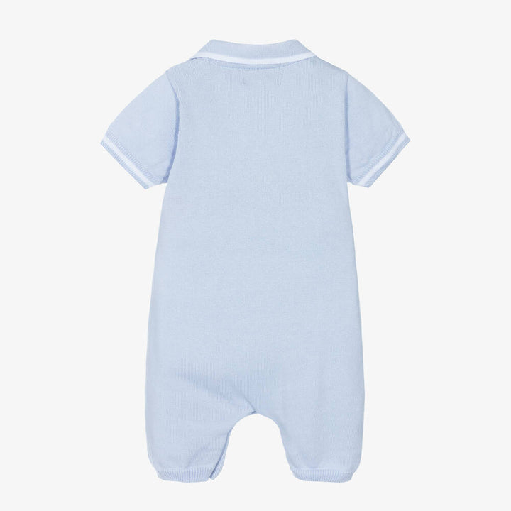 Caramelo Blue Guards Soft Knit Babygrow