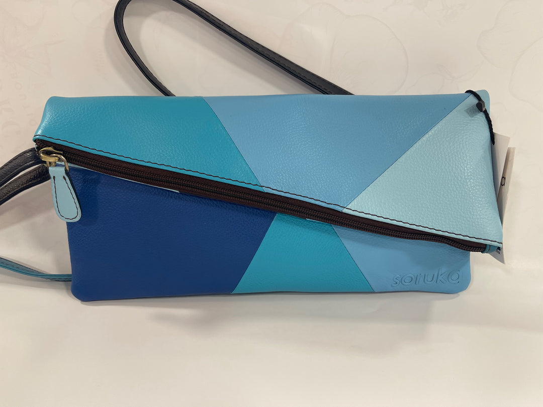 Soruka Turquoise/Aqua Flapover Bag