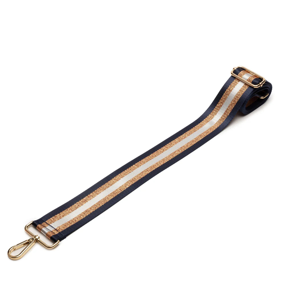 Elie Beaumont Navy Copper Stripe Strap