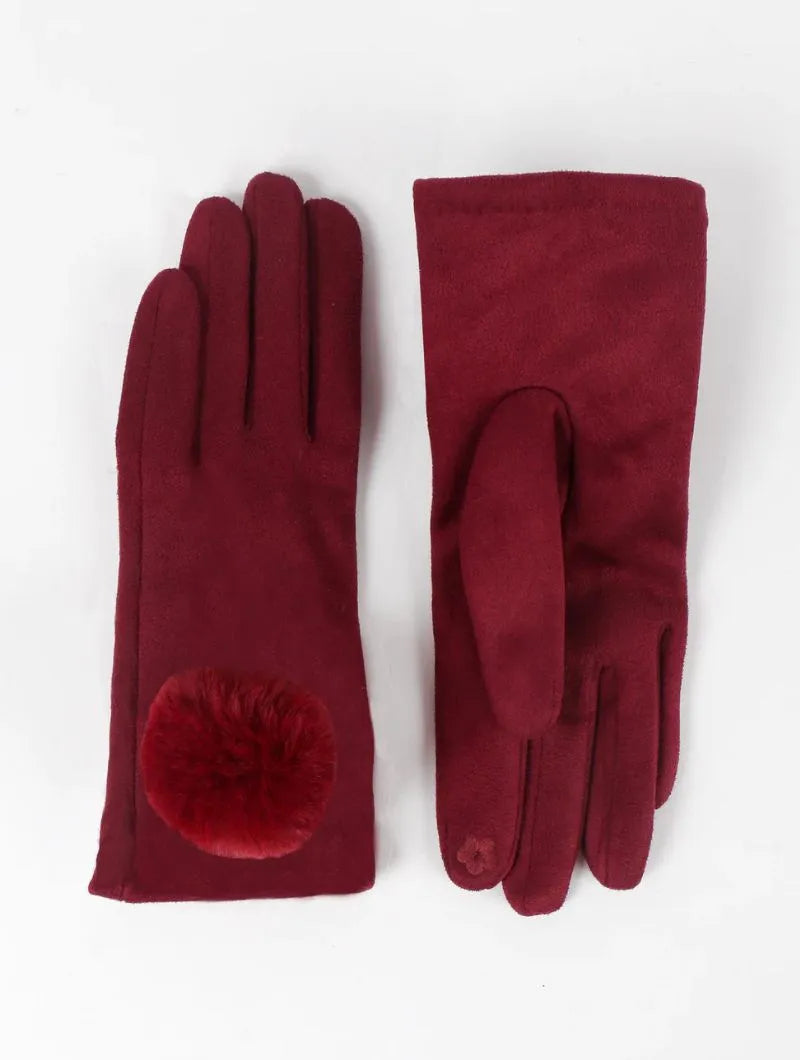 Pia Rossini Leighton Gloves | Burgundy