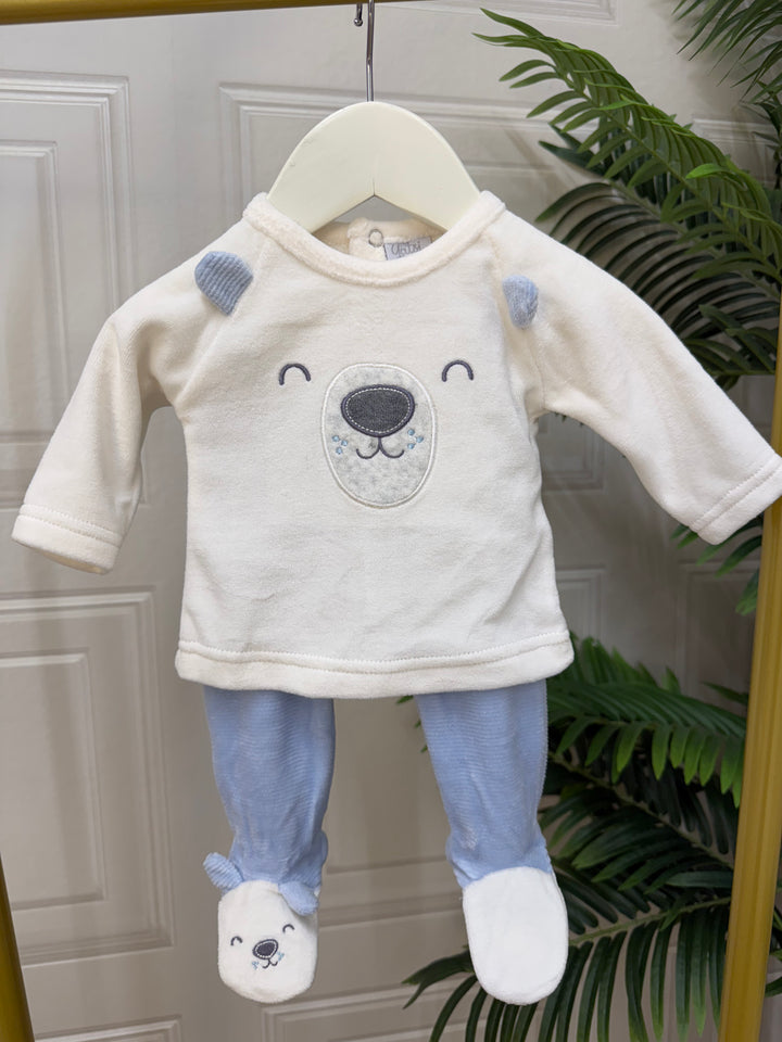 Yatsi Boys 2 piece Blue Bear face Set 25200201