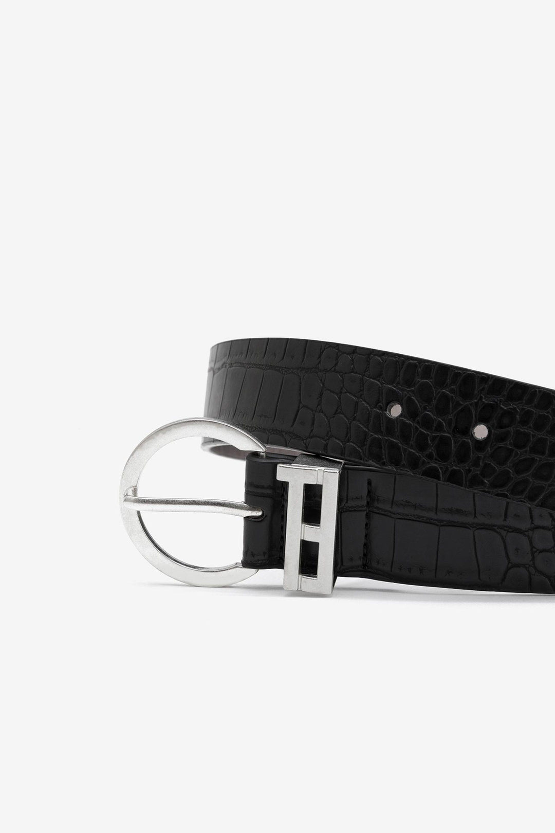 Tiffosi Letrux Black Croc Belt