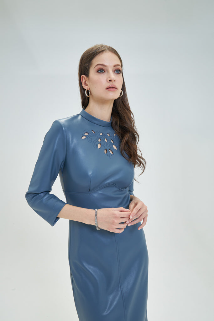 Goa Goa Prader Blue Grey Dress