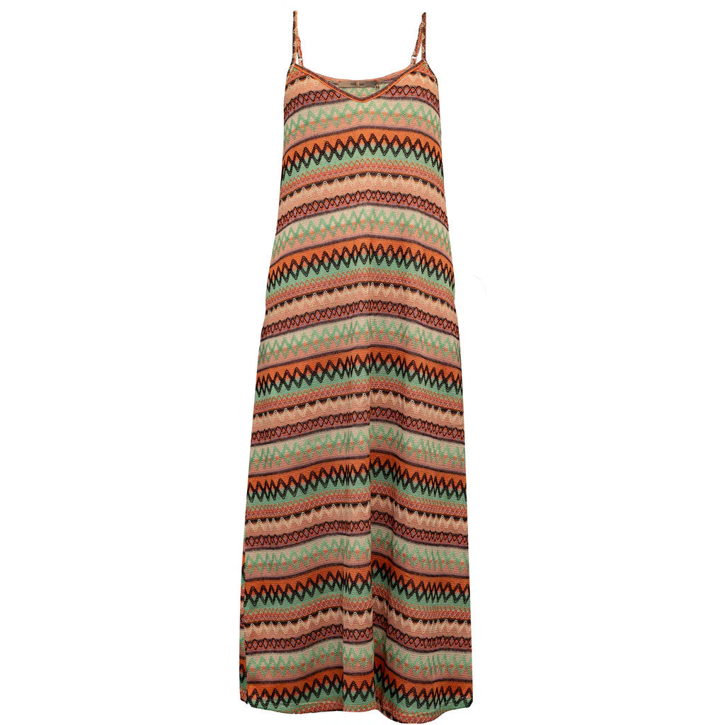 Costa Mani Belis Strap Dress Coral Massioni