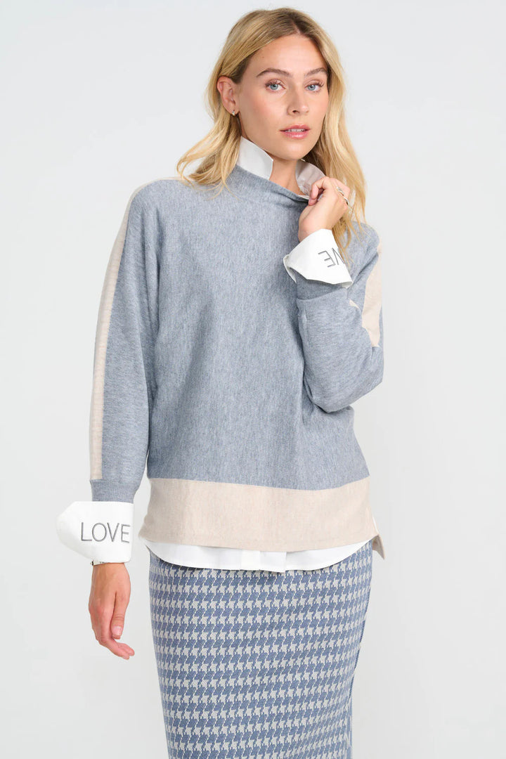 Costa Mani Rue Pullover Grey / Sand