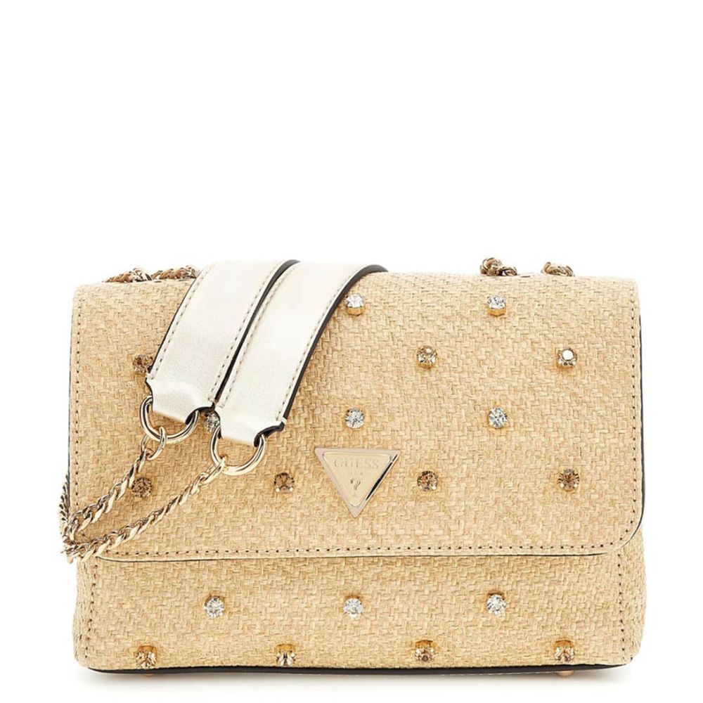 Guess Giully Convertible Crossbody Bag Natural