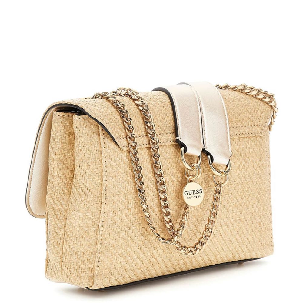 Guess Giully Convertible Crossbody Bag Natural