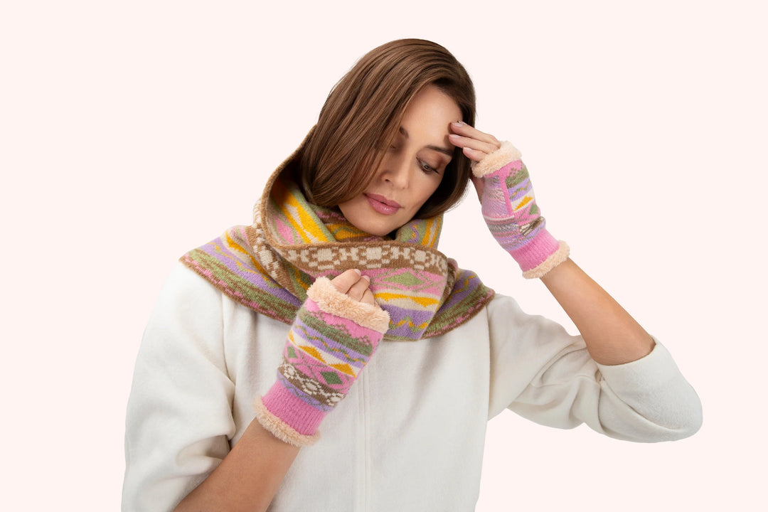 Powder Kayla Pastel Fair Isle Snood