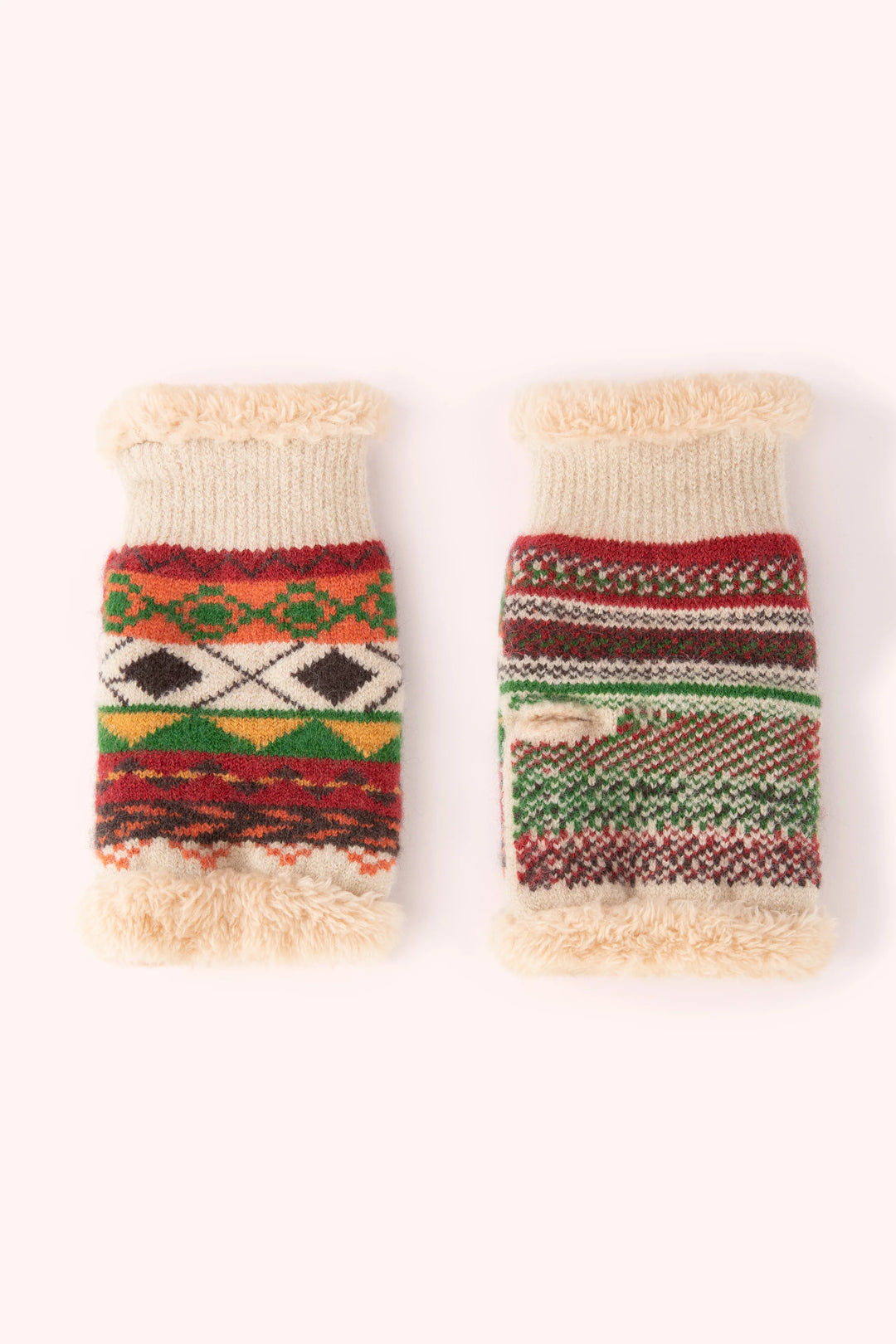 Powder Kayla Russet Fair Isle Wrist Warmers