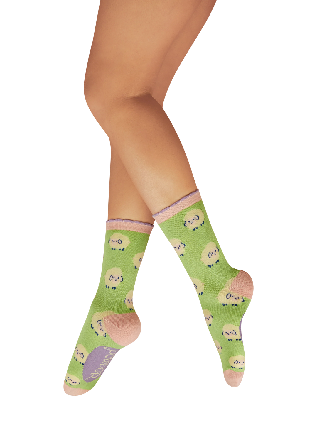 Powder Ladies Knitted Ankle Sheep Socks
