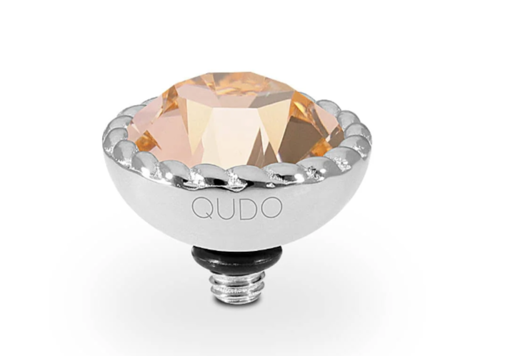 Qudo Bocconi 11mm Silver Topper Light Peach