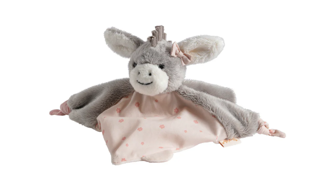 Sterntaler Pink Donkey Cuddle Cloth Toy