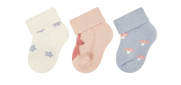 Sterntaler Newborn 3 Pack Rabbit Socks Boxed