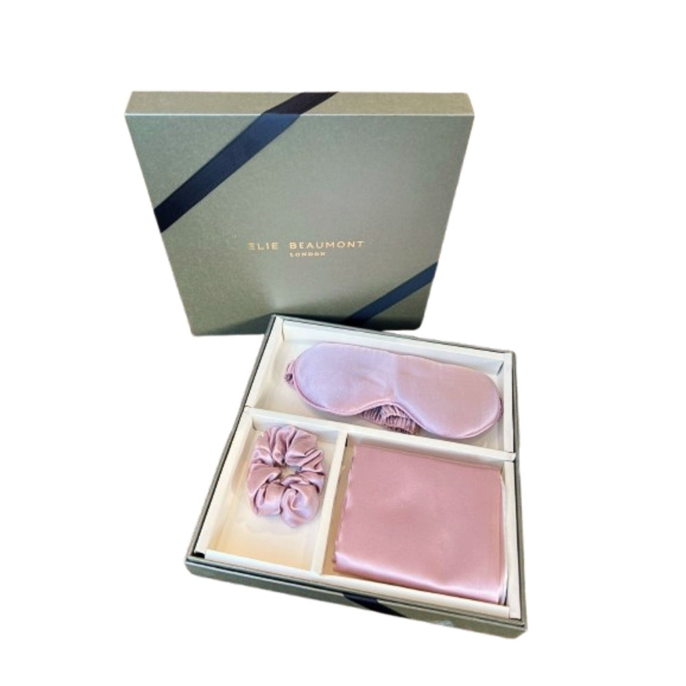 Elie Beaumont Light Pink 3 Piece Silk Pillow Gift Set