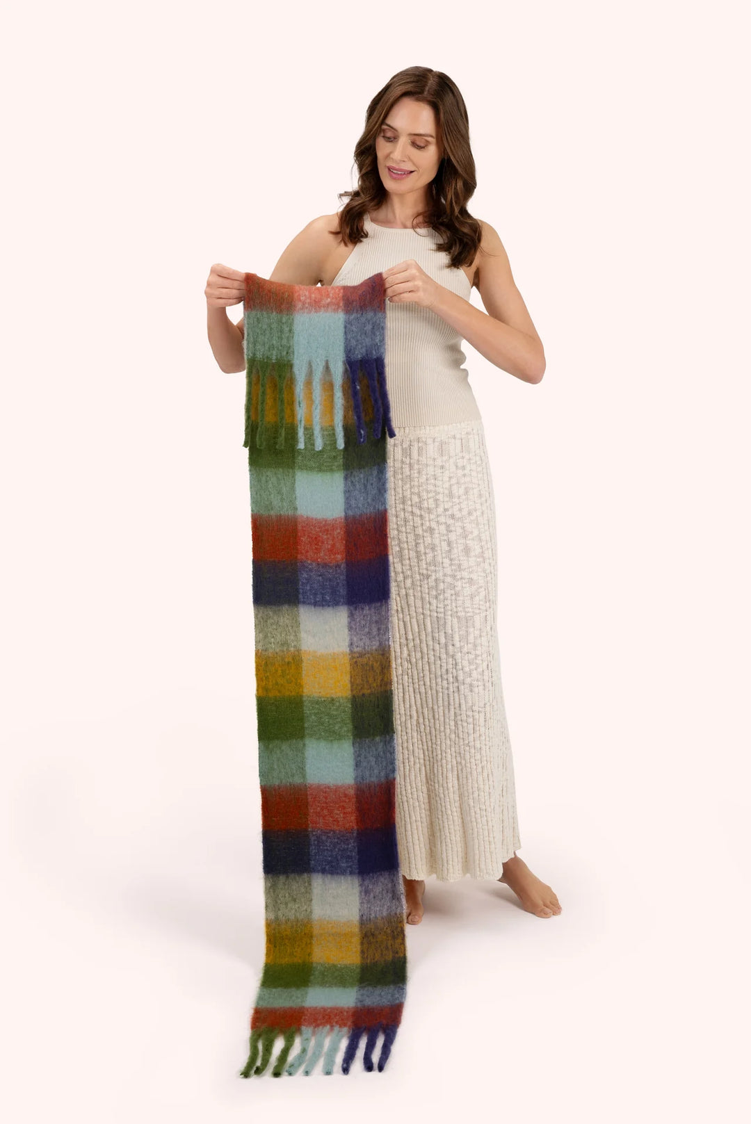 Powder Milly Navy Mix Scarf