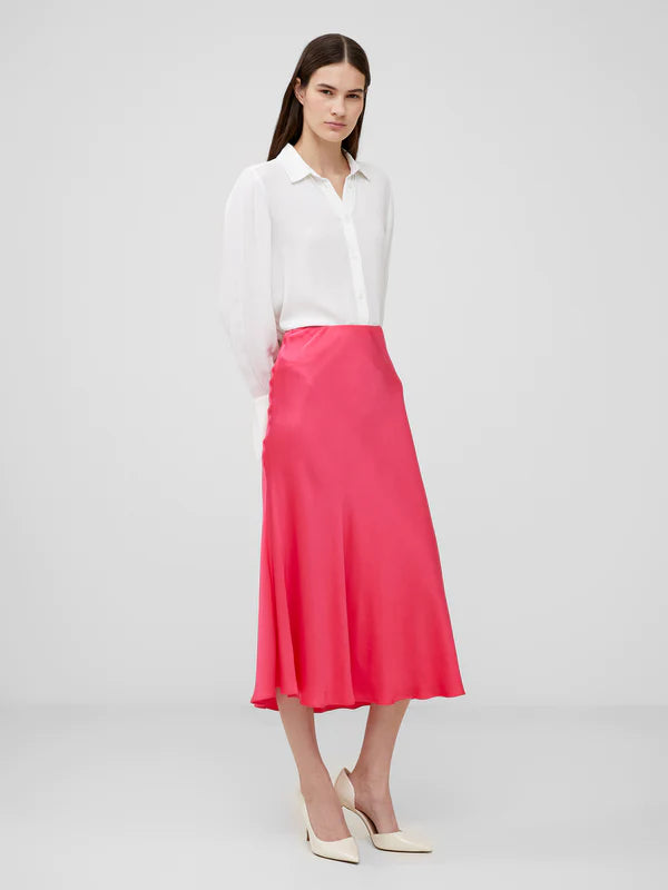 French Connection Azalea Pink Midaxi Slip Skirt