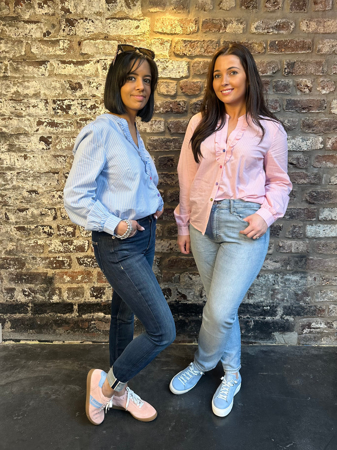 Hannah in Pink Blouse