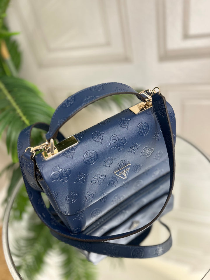 Guess Tisha Midnight Logo Crossbody Bag