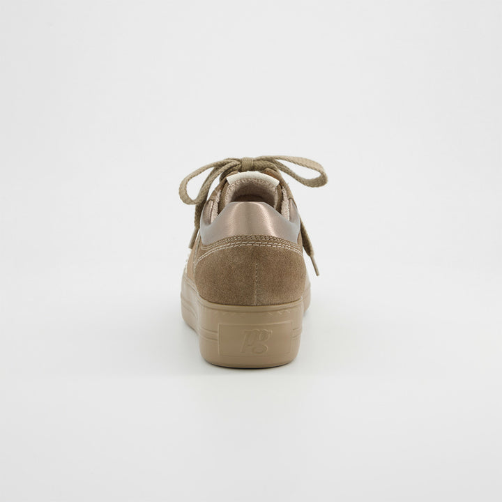 Paul Green Suede/Nappa M Antelope/Earth Sneaker