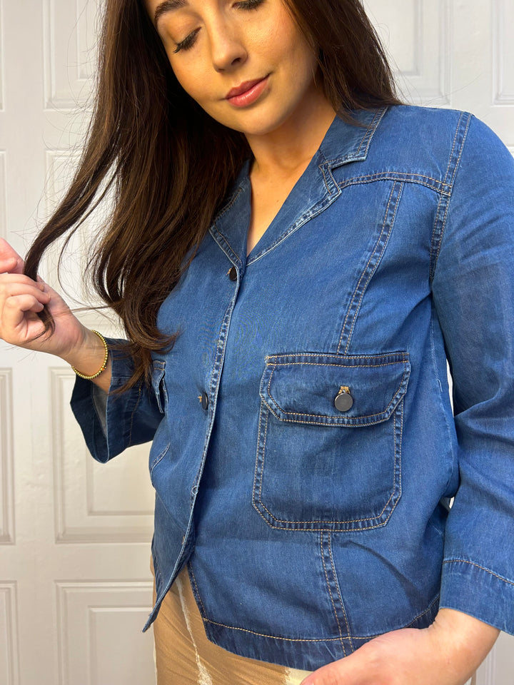 Numph Numiami Medium Denim Blue Shirt