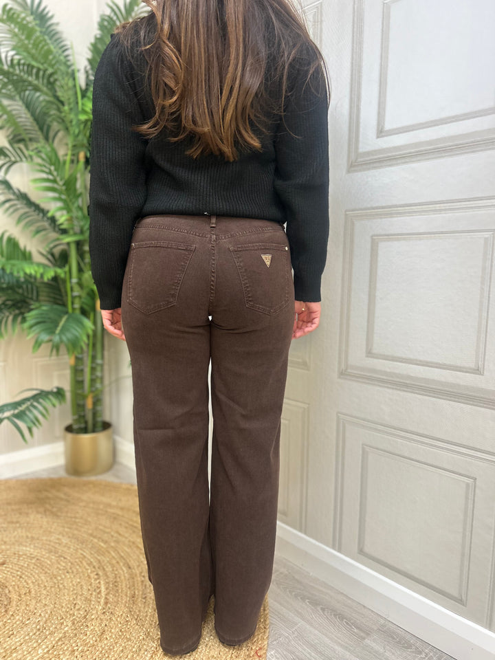 Guess Sexy Palazzo Brown Jean