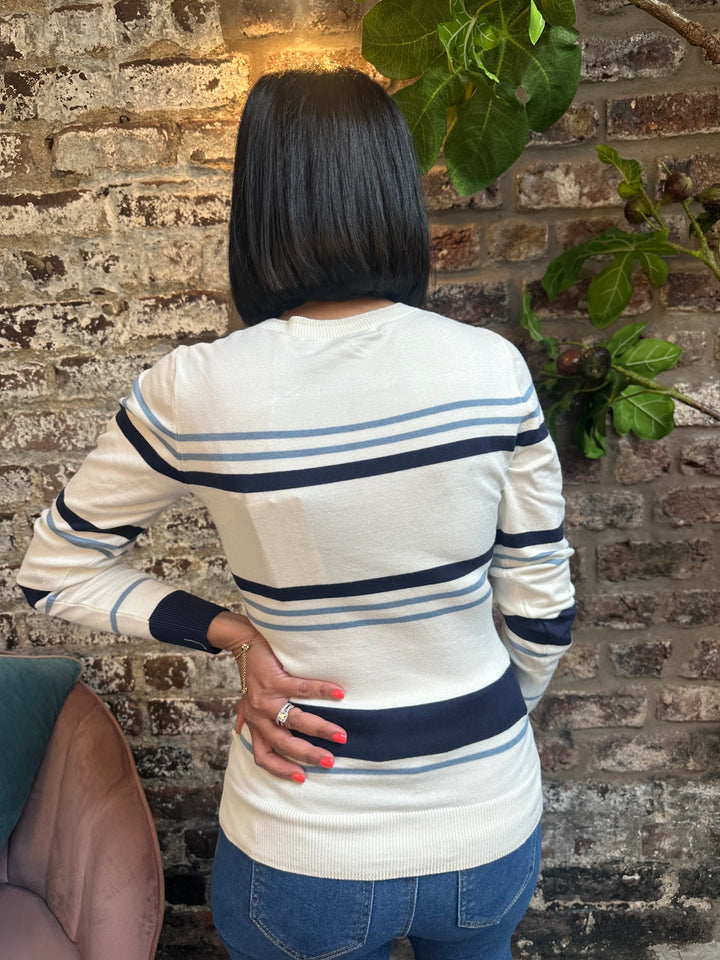 Guess Paris Logo RN Sweater