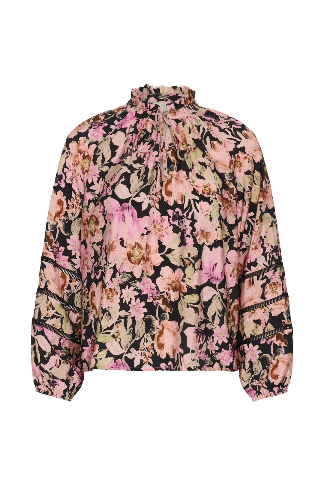 Kaffe Kapatrice Pink Flower Print Blouse