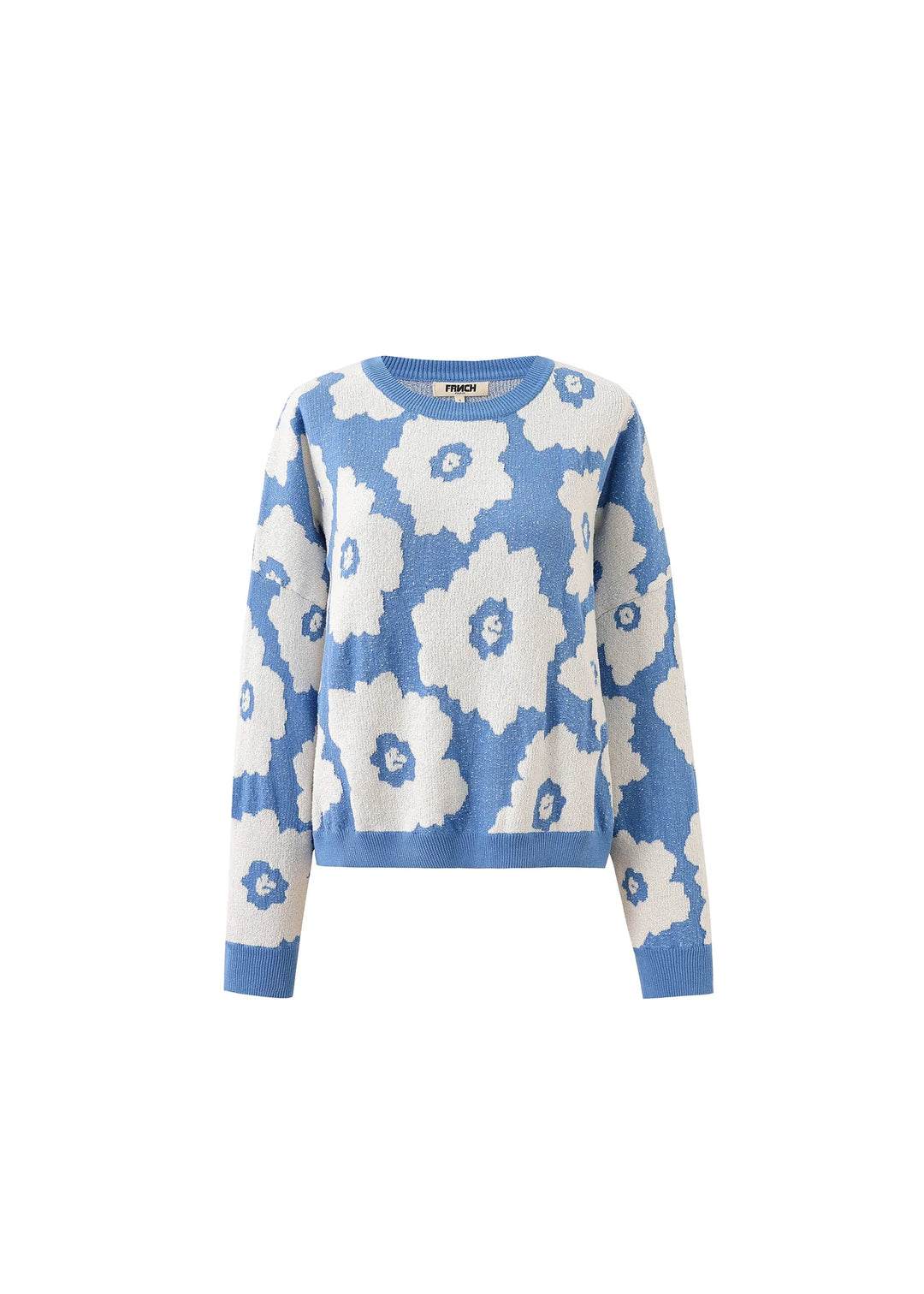 Frnch Blue Floral Sweater