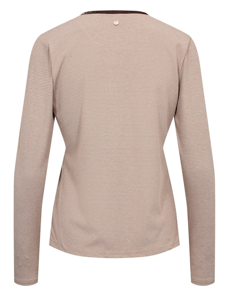 Numph Nutrinna LS Blouse | Taupe Gray