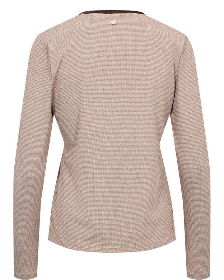 Numph Nutrinna LS Blouse | Taupe Gray